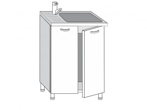 2.60.2мн Шкаф-стол на 600мм под накладную мойку с 2-мя дверцами в Серове - serov.magazin-mebel74.ru | фото