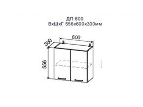 Шкаф верхний ДП600мм с 2-мя дверками в Серове - serov.magazin-mebel74.ru | фото